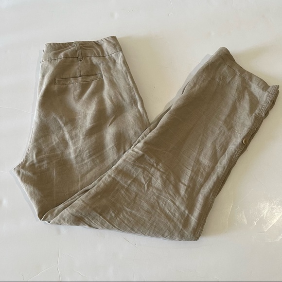 Jones New York Linen Cargo Button Detail Pants - Picture 11 of 15